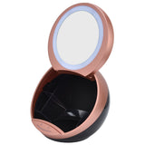 Round Makeup Mirror Dimmable White LED 2 In 1 USB Charging Cosmetic Mirror with Storage Box for V1294-YM0901-3119210130212