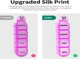 Monthly Pill Organizer 4 Times a Day, 30 Day Pill Organizer with Daily Pill Box Organizer, One Month V1259-DP01-A-2385