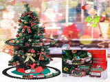 Christmas Train Set with Sounds Lights Electric Rail Car Toy Mini Train Toy Set for Christmas V1294-YM0715-10324230