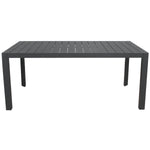 Iberia 178cm Aluminium Outdoor Dining Table Charcoal V315-VOUT-ICA-03