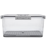 Transparent Home Storage Box for Fruits and Vegetables with Built-in Timer Lid for Freshness V1366-AZ2-W-12144