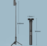 White Multifunctional Foldable Selfie Stick with Tripod Stand & Bluetooth Remote V888-ELOSUNG16041