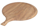 Wooden Pizza Tray Durable Round Serving Board with Handle Bread Food Dinner Plate for Restaurant V1294-YM0714-3118210230011