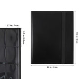 Black PP Trading Cards Binder for Collection 2Pcs V1369-AZ3-W-17366