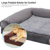 Medium Orthopedic Dog Bed with Bolster Comfort Mattress V767-P-XD178-M