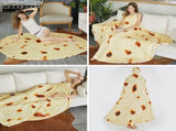 Burritos Tortilla Throw Blanket , Novelty Funny Round Blanket for Kids & Adults, Soft V1107-BURRITOS TORTILLA THROW BLANKET2-71 INCHES