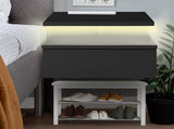 Levede 2x Bedside Tables Side Table Black FU6002-BK