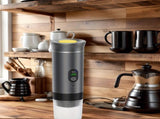 (grey )Upgraded Portable Coffee Maker with Temperature and Power Display, USB-C Charging, V1102-BXSKFJ003