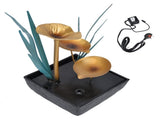 Tabletop Fountain LED Lights No Noise Compact Lightweight Classic Indoor Waterfall for Decorating V1294-YM0901-3115210156313