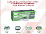22 Multi Drawer Parts Storage Cabinet Unit Organiser Home Garage Tool Box V63-828221
