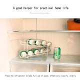 Double Layer Cans Storage Racks Cans Rolling Holder Refrigerator Beverage Rack V1294-YM0717-10073177