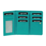 Pierre Cardin Womens Soft Italian Leather RFID Purse Wallet Rustic - Turquoise V563-PC-8776-TURQUOISE