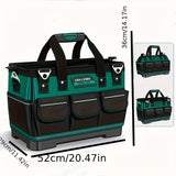 Tool Storage Bag Oxford Cloth Tool Bag Multifunctional Tool Organizer Durable - black - green - Size V1106-148-24319-BLA-REGULAR