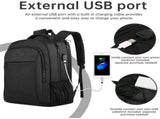 Large Travel Laptop Backpack, Business Anti Theft Slim Sturdy 18 Inch Laptops Waterproof Bag with V1369-AZ3-W-11545