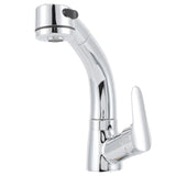 G1/2 Pull Out Bathroom Sink Faucet 360 Degree Rotatable Lift Type Hot and Cold Water Mixer Tap V1294-YM0901-3112200144811