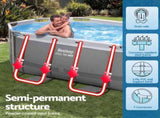 Bestway Swimming Pools 305cm x 200cm x 84cm Steel Above Ground Backyard Pool Set BW-POOL-OV-305-5613Z