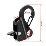 4pcs Stainless Steel Boat Fender Clips Quick Release Clips Boat Bumper Buoy Holders for Rail, Clamp V1192-AZ-W-1026