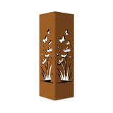 Outdoor Pineapple Garden Column, Rustic Metal Light Cover Sculpture, Modern Yard Statues, Patio V1192-AZ-W-26247