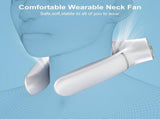 White Portable Neck Fan Hands-Free Wearable Air Conditioner with 4000mAh Battery for Australian V1107-WHITE PORTABLE NECK FAN