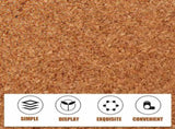 10Pcs Chocolate Cork Board Tiles Protective Wall Board for Reminder Messages V1369-AZ3-W-20237