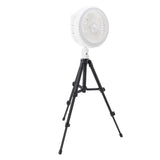 Tripod Fan Light with Tripod Folding 120&deg Oscillating Fan 4 Adjustable Wind Speeds 3 Adjustable V1294-YM0901-3113240155911