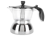 6 Cups Stainless Steel Coffee Pot Italian Octagonal Household Brewing Coffee Moka Pot V1294-YM0523-3118210295311