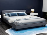 Artiss Bed Frame Double Size Grey VANKE BFRAME-E-VANKE-D-GY-AB