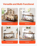 VEVOR Narrow Console Sofa Table Couch Table 2-Tier for Entryway & Living Room, 1800 x 300 x 800 mm V952-BSXGZDCK708624KBQV0