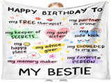 Best Friend Bestie Birthday Gifts for Women, Soft Flannel Blanket, Friend Birthday Gifts for Women V1258-DP02-C-1140