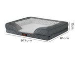 Pawz Orthopedic Memory Foam Pet Bed Dog Washable Mat PT1289-XL-GY