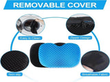 Anti Slip Gel Kayak Seat Cushion with Waterproof Cover, Thick Canoe and Boat Seat Pad for Paddling, V1189-LC-AMZ-00126