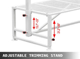 Livestock Stand 51x23 inches, Trimming Stand with Straight Head Piece, Goat Trimming Stand Metal V952-YYZJJSCDLZBS00001V0