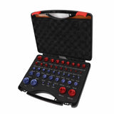 44pcs Nut and Bolt Thread Checker Red Blue Nut and Bolt Size Gauge Inch Metric Nut and Bolt V1294-YM0710-3114230169611