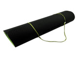 Powertrain 8mm Thick Yoga Exercise Mat Home Gym Pilates Fitness TPE - Black Green YM-TPE-DHG-BGN