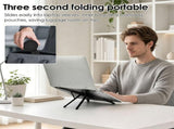 Portable Laptop Stand, 4 In 1 Multi Scene Stand, Aerospace Aluminum Build, Quick Fold Ultra Slim V1369-AZ3-W-12127