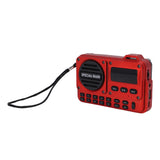 Emergency Radio Bluetooth Speaker Bluetooth 5.4 USB Portable FM Radio for Indoor Outdoor Travel V1294-YM0901-3115250071811