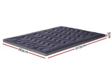 Giselle Bedding 5cm Pillowtop Topper Bamboo Polyester Blend Fibre Pad for Back Pain Relief Washable TOPPER-WA-CHAR-K