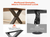 Table Legs, 750 x 790 mm Steel Furniture Legs, Modular Design, Easy Assembly, 1000 kg Max V952-ZTCFKXX2831IBPCFO001V0