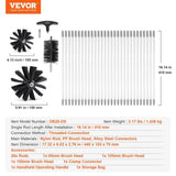 VEVOR 29 Pieces 12.2M Dryer Vent Cleaner Kit, Include 3 Different Sizes Flexible Lint Trap Brush, V952-GDQJSSTK40YC672IRV0