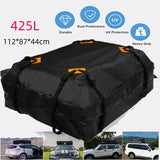 425L Grey Large Capacity Oxford Rooftop Cargo Carrier Cover -Waterproof Dust-Proof UV Protection V888-ELOSUNG55540