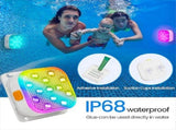 4pcs Rechargeable Submersible Pool Lights Remote, IP68 Waterproof 16 Color Changing LED Lights V1369-AZ3-W-11785