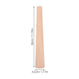 2Pcs Wooden Sauerkraut Tamper for Fermentation with Ergonomic Handle Beige Solid Wood V1370-AZ4-14468
