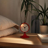 Nordic Style Metal Round Alarm Clock, Vintage Creative Silent Desk Clock, Student Bedside Night V1370-AZ4-25479