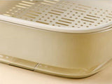 Double Layer Vegetables Fruits Washing Basket Kitchen Colanders Bowl Set Plastic Drain Basin Basket V1294-YM0901-3117230355711