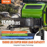 VEVOR Adjustable Trailer Coupler and 5-Position Channel Bracket Kit, 2-5/16" Hitch Ball, 15000 lbs V952-KDJXTCOHQDZ22GEBVV0