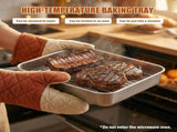 8x8 Inch Stainless Steel Pan with Lid and Rack - Cake Pan with Lid for Brownies Casseroles V1369-AZ3-W-11131