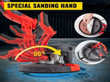 Drywall Sander 750W Electric, Electric Sander Variable Speed 800-1750RPM, Drywall Sander Foldable V952-QMDMJ750WZDZKD001V3