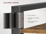 Small 6-Tier Industrial Bookshelf, Rustic Brown, Black V178-62384