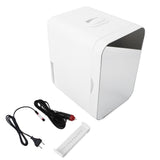 Mini Fridge 8L Glass Semiconductor Electric Cooler and Warmer Quiet Portable Car Refrigerator with V1294-YM0901-3113240145512