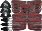 246Pcs Oscillating Tool Sanding Pad Kit, 3Pcs Triangle Sanding Pads and 3Pcs Finger Sanding Pad, V1370-AZ4-07631